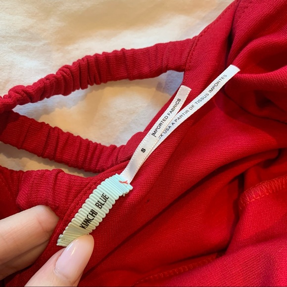 Red Off-the-Shoulder Dress - Picture 7 of 8